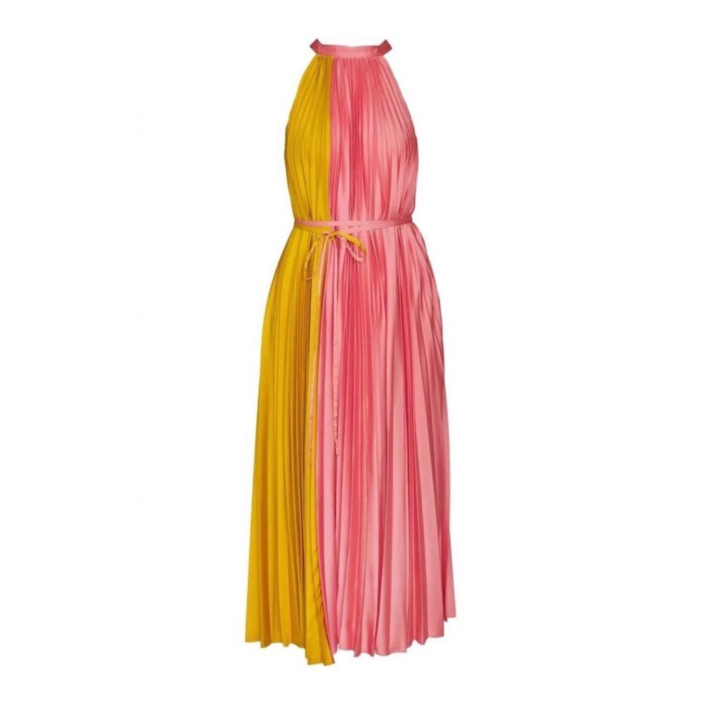 Crosby by Mollie Burch pleated dress in golden hour • large